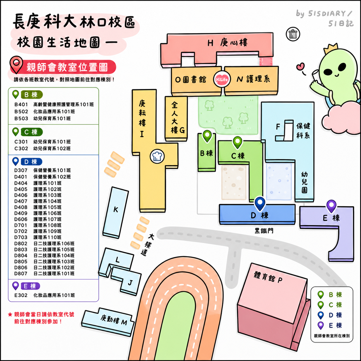 親師會教室位置圖